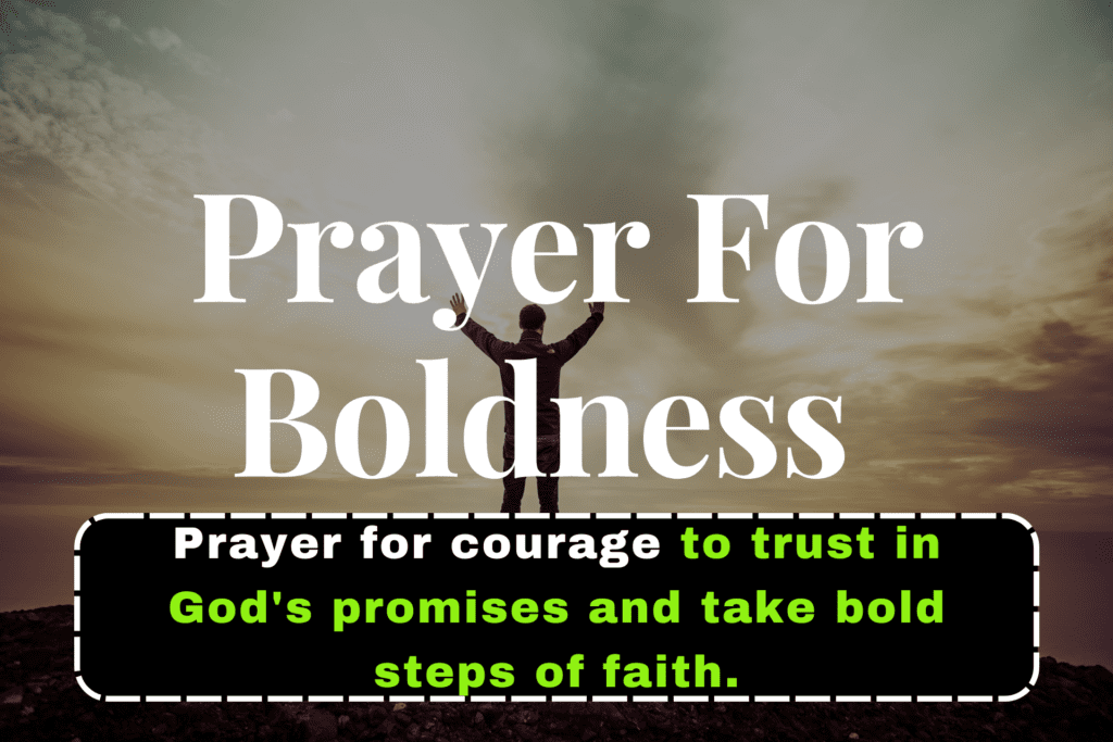 Prayer for Boldness